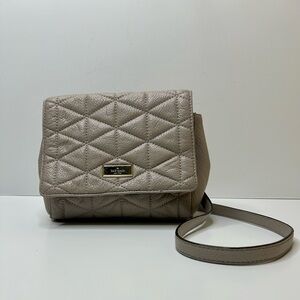 Kate Spade New York Emery Court Eliza Quilted Leather Shoulder Bag (Pink Mauve)